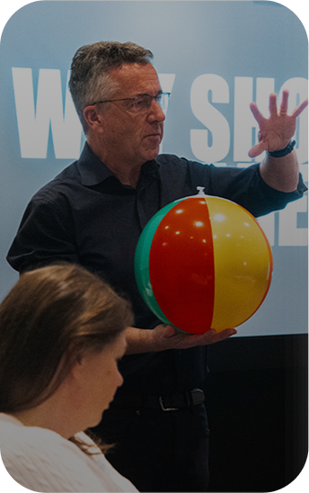 Paul McGee leading an interactive workshop